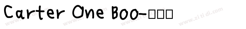 Carter One Boo字体转换